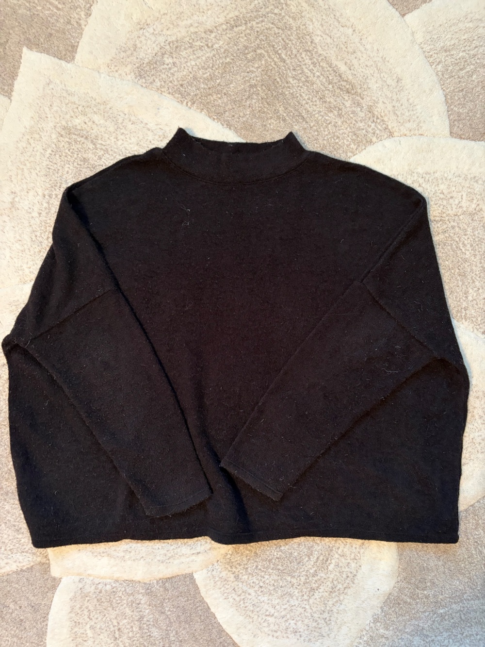 Divided Black Mock Turtleneck Sweater
